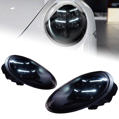 Phares LED Porsche 911 991 2012-2018 - vue de face - Becquet Voiture