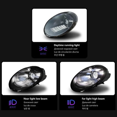 Phares LED Porsche 911 997.1 997.2 2005-2019 - vue arrière - Becquet Voiture