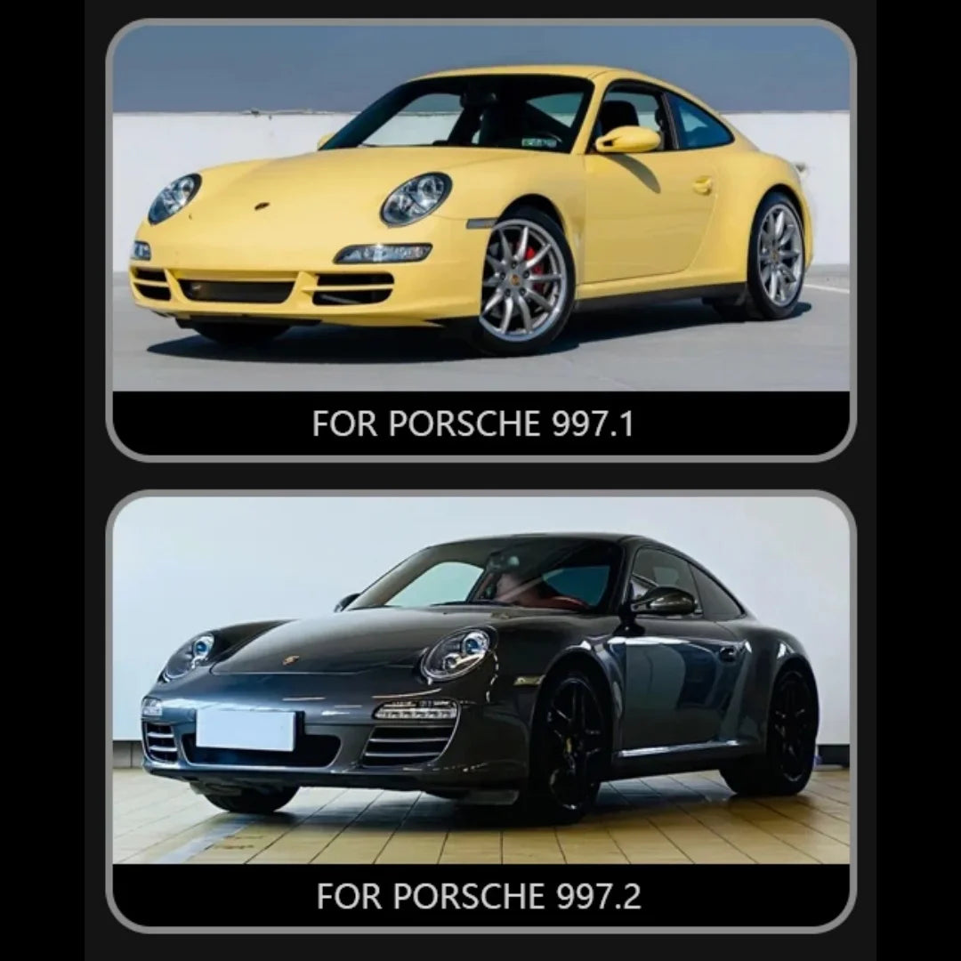 Phares LED Porsche 911 997.1 997.2 2005-2019 - vue de face - Becquet Voiture