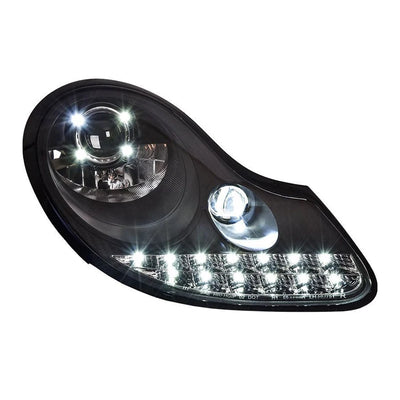 Phares LED Porsche Boxster 986 911 996 1997-2004 - vue de profil - Becquet Voiture