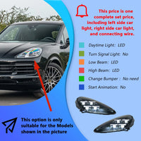 Phares LED Porsche Cayenne 2018-2023 - détail du montage - Becquet Voiture