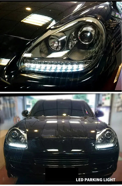 Phares LED Porsche Cayenne 955 2003-2008 - packshot studio - Becquet Voiture