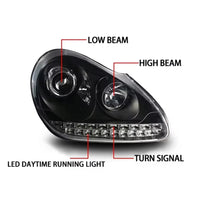 Phares LED Porsche Cayenne 955 2003-2008 - vue de profil - Becquet Voiture