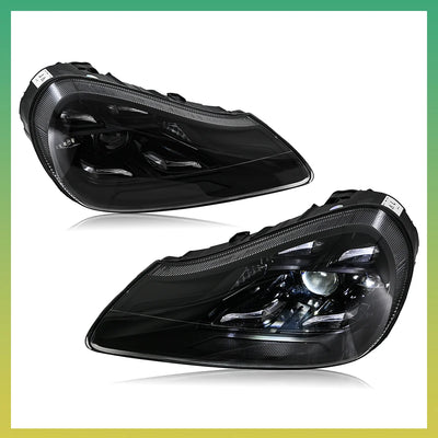 Phares LED Porsche Cayenne 957 2007-2010 - détail du montage - Becquet Voiture
