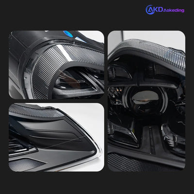 Phares LED Porsche Cayenne 957 2007-2010 (réf. 2) - installé sur véhicule - Becquet Voiture