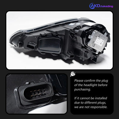 Phares LED Porsche Cayenne 957 2007-2010 (réf. 2) - vue de trois-quarts - Becquet Voiture