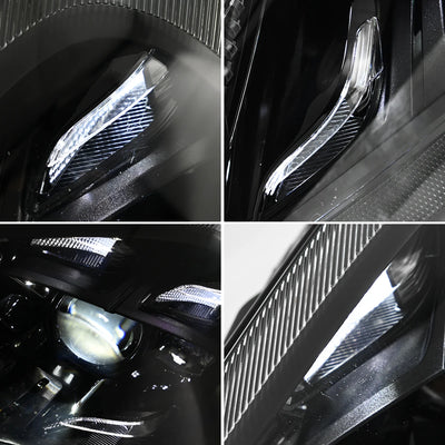 Phares LED Porsche Cayenne 957 2007-2010 - vue de trois-quarts - Becquet Voiture