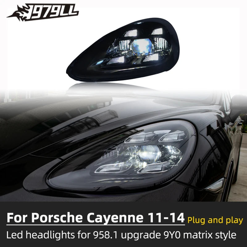 Phares LED Porsche Cayenne 958.1 2011-2014 - packshot studio - Becquet Voiture