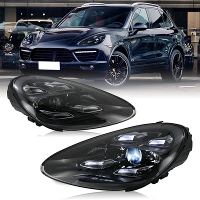 Phares LED Porsche Cayenne 958 2011-2017 - vue de face - Becquet Voiture