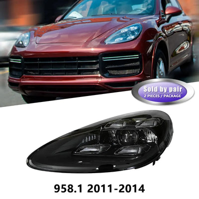 Phares LED Porsche Cayenne 958 2011-2018 - packshot studio - Becquet Voiture