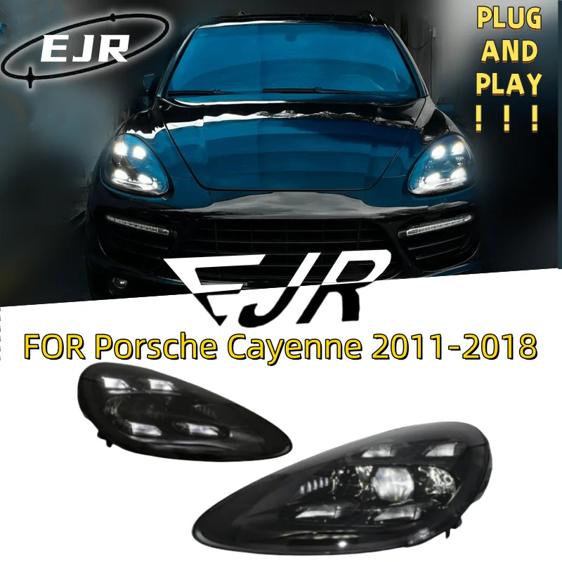 Phares LED Porsche Cayenne 958 2011-2018 - vue de face - Becquet Voiture