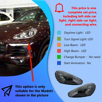 Phares LED Porsche Cayenne 958 2015-2017 - détail du montage - Becquet Voiture