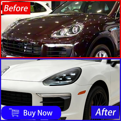 Phares LED Porsche Cayenne 958 2015-2017 - vue de profil - Becquet Voiture
