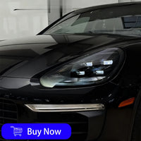 Phares LED Porsche Cayenne 958 2015-2017 - vue de trois-quarts - Becquet Voiture