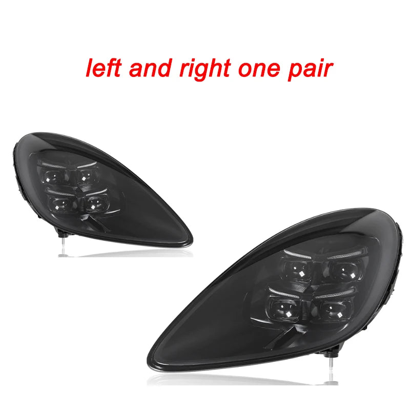Phares LED Porsche Cayman Boxster 718 2016-2024 - détail du montage - Becquet Voiture
