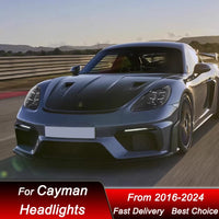 Phares LED Porsche Cayman Boxster 718 2016-2024 - installé sur véhicule - Becquet Voiture