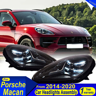Phares LED Porsche Macan 2014-2020 - vue de profil - Becquet Voiture