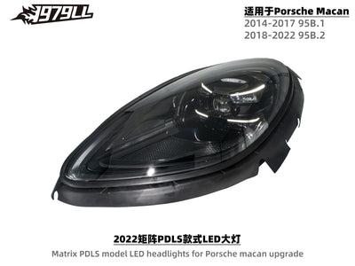 Phares LED Porsche Macan 2014-2022 - installé sur véhicule - Becquet Voiture