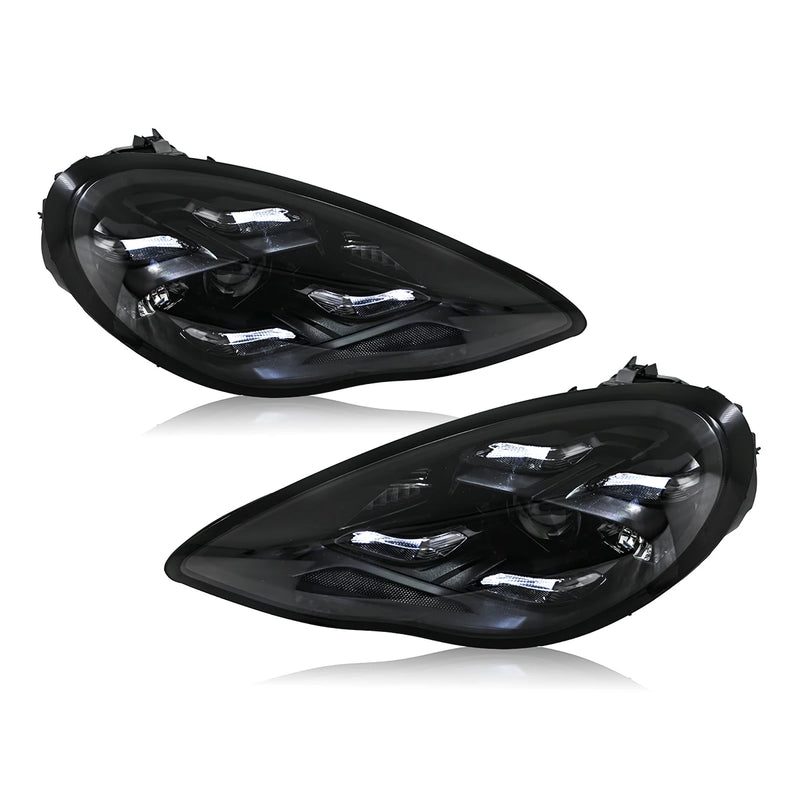 Phares LED Porsche Macan 95B 2014-2017 - détail du montage - Becquet Voiture