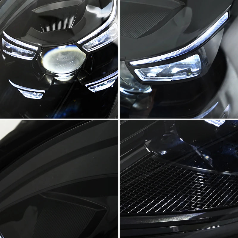 Phares LED Porsche Macan 95B 2014-2017 - vue de trois-quarts - Becquet Voiture