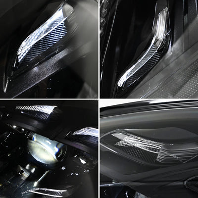 Phares LED Porsche Panamera 970.1 2010-2013 - installé sur véhicule - Becquet Voiture