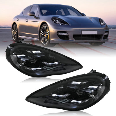 Phares LED Porsche Panamera 970.1 2010-2013 - vue de face - Becquet Voiture