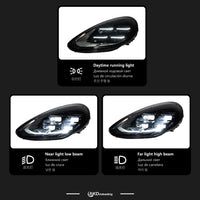 Phares LED Porsche Panamera 970.1 2014-2017 - vue de trois-quarts - Becquet Voiture
