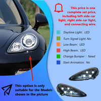 Phares LED Porsche Panamera 970 2010-2017 - vue de dessus - Becquet Voiture