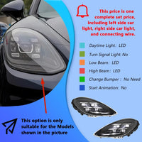 LED-Scheinwerfer Porsche Panamera 971 2017–2023 - Montagedetail - Becquet Voiture