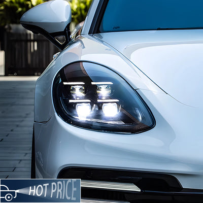 Phares LED Porsche Panamera 971 2017-2023 - installé sur véhicule - Becquet Voiture