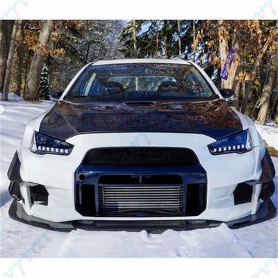 Phares LED Projecteur Mitsubishi Lancer EVO X - vue de trois-quarts - Becquet Voiture