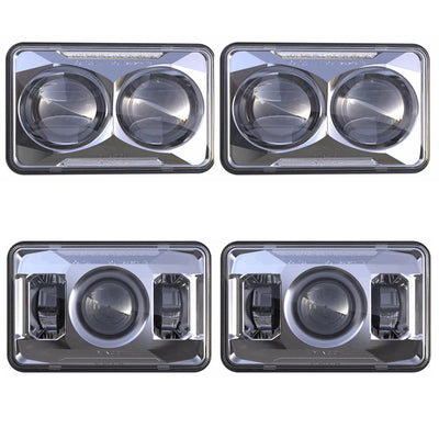 Phares LED Rectangulaires 4x6 Peterbilt Kenworth - packshot studio - Becquet Voiture