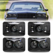 Phares LED Rectangulaires 4x6 Peterbilt Kenworth