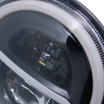 Phares LED Ronds 7 Pouces Jeep Wrangler - vue arrière - Becquet Voiture
