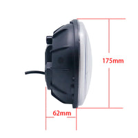 Phares LED Ronds 7 Pouces Jeep Wrangler - vue de profil - Becquet Voiture