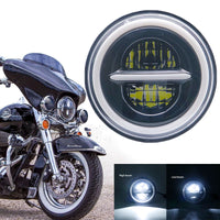 Phares LED Ronds 7 Pouces Jeep Wrangler - vue rapprochée - Becquet Voiture