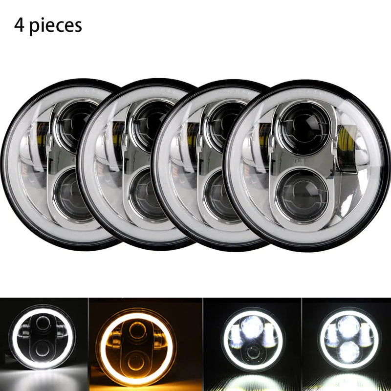 Phares LED Ronds BMW E30 325i 528i 535i 735i - détail du montage - Becquet Voiture