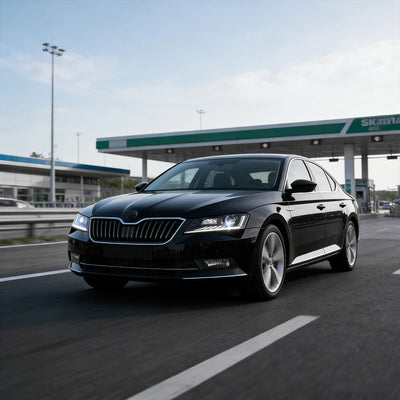 Phares LED Skoda Superb Animation Démarrage - vue arrière - Becquet Voiture