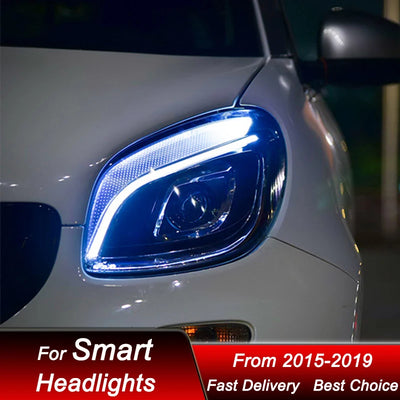 Phares LED Smart 453 2015-2019 - packshot studio - Becquet Voiture
