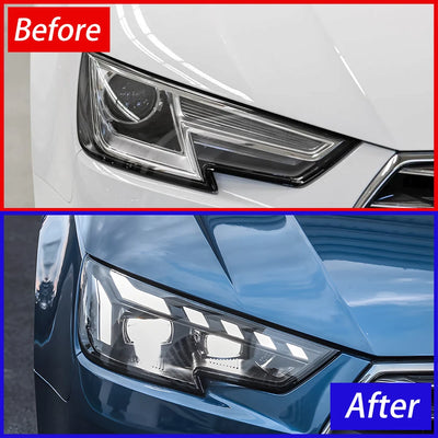Phares LED Style RS Audi A4 S4 RS4 2017-2019 - vue de face - Becquet Voiture