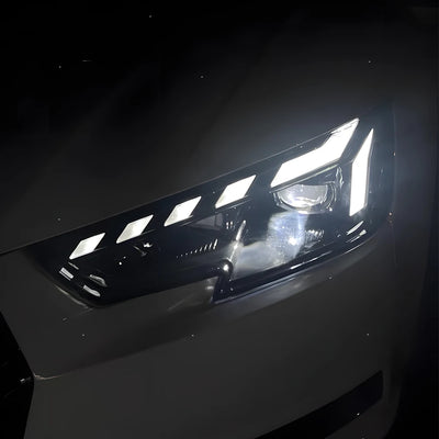 Phares LED Style RS Audi A4 S4 RS4 2017-2019 - vue de trois-quarts - Becquet Voiture