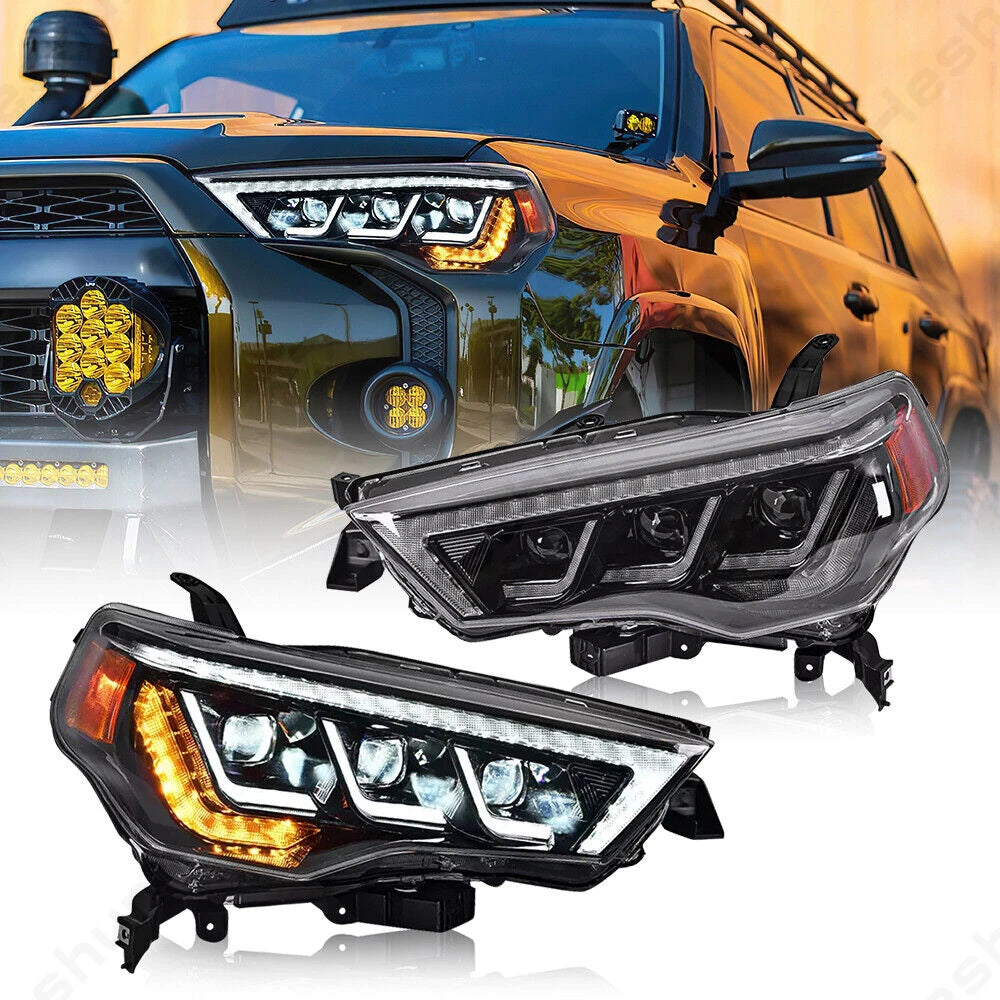 Phares LED Toyota 4Runner TRD 2014-2022 Sequentiels - vue de face - Becquet Voiture