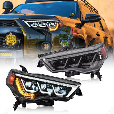 Phares LED Toyota 4Runner TRD 2014-2022 Sequentiels - vue de face - Becquet Voiture
