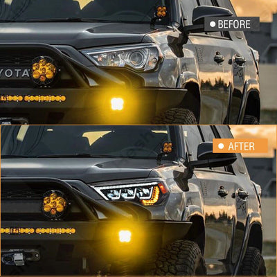 Phares LED Toyota 4Runner TRD 2014-2022 Sequentiels - vue de profil - Becquet Voiture