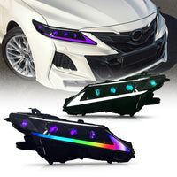 Phares LED Toyota Camry 8e Génération 2018-2024 Triple - détail du montage - Becquet Voiture