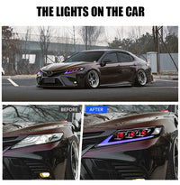 Phares LED Toyota Camry 8e Génération 2018-2024 Triple - vue arrière - Becquet Voiture