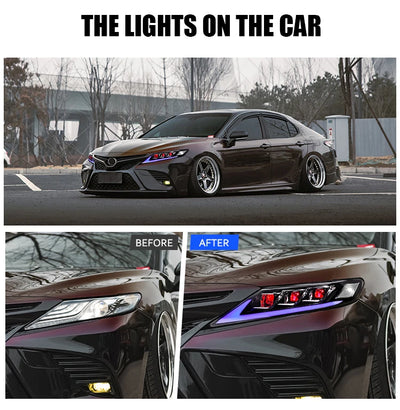 Phares LED Toyota Camry 8e Génération 2018-2024 Triple - vue arrière - Becquet Voiture