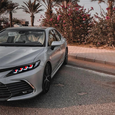 Phares LED Toyota Camry Faisceau Quadruple - installé sur véhicule - Becquet Voiture