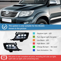 Phares LED Toyota Hilux Revo Vigo 2012-2014 Projecteur - détail du montage - Becquet Voiture