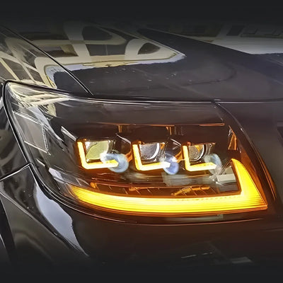 Phares LED Toyota Hilux Revo Vigo 2012-2014 Projecteur - vue arrière - Becquet Voiture